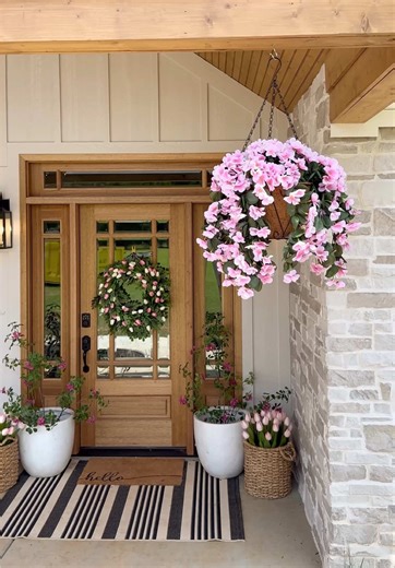 Beautiful Artificial Hanging Flower Baskets for Your Porch Decor
