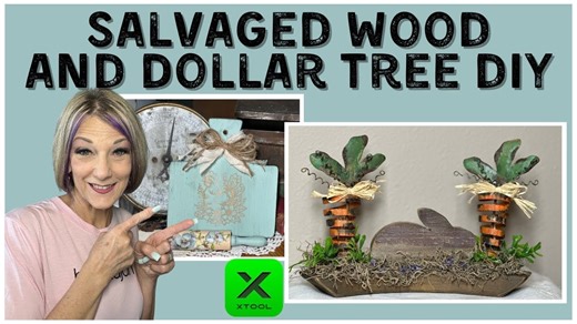 【中配】回收木材打造乡村风春日 DIY/农舍装饰/xTOOL 激光雕刻创意