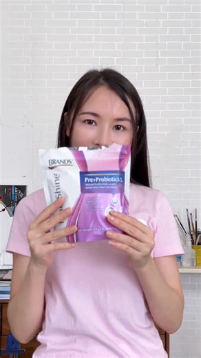 Maggie recommends BRAND’S® Innershine Pre Probiotics S! 😄 A blend of prebiotics, probiotics, and fiber to support gut health, improve bowel movement, and reduce bloating. With blood orange extract for natural fat-burning support, it’s a convenient way to stay light and healthy. Dissolves instantly in water with a pleasant taste—just 1–2 sachets a day for noticeable benefits! 🎉 Get it now on Shopee! | Suntory Wellness APAC Singapore