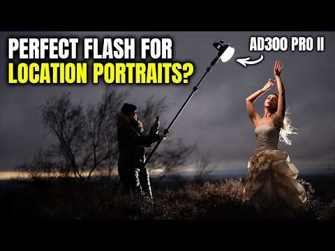 The Perfect Flash for Location Portraits? Godox AD300 Pro II in CRAZY Wind & Rain