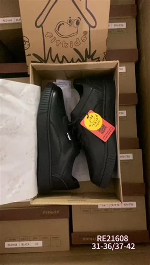 Fitkids black school shoesNew design for boy RE21608Size 31-36/37-42Upgrade quality and packageProfessional in making Fitkids shoes since 1994 From Fit Well, reliable brand with excellent reputation and will keep providing more new design and high quality school shoes.# FITKIDS school shoes #Soft and #durable leathers!#Anti - skid outsole#high flexibility# blackschoololshoes # schoolshoes #backtoschoolshoes# shoefactory #leatherkidsshoes # maryjaneshoes #uniformshoes # children