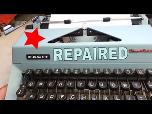 Facit Manual Typewriter Repaired Ribbon Reverse and Drive, Sticky Parts