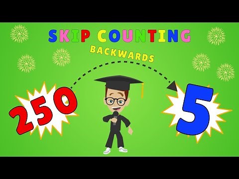 Skip Counting Backwards by 5! From 250 to 5 FAST and EASY Learning