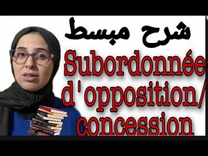 the subordinate clause of opposition and concession