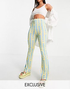 COLLUSION lemonade slinky flare in lemon | ASOS