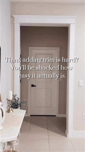DIY trim for doorways and windows #diy #lowesfinds #homeinspiration #diyprojects