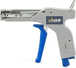 Zhushan Cable Tie Gun Tool – Durable, Low-Effort Design with Adjustable Tension, Fast & Easy Zip Tie Cutter for Nylon Cable Ties