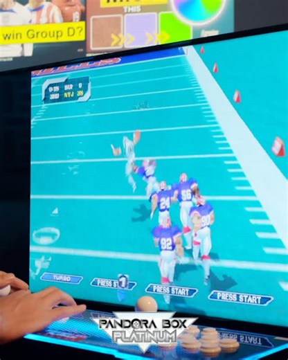 Pandora Arcade Platinum on Instagram: "NFL Blitz 2000 on Pandora Box Platinum! Arcade football at home. Touchdown! 🏈 #NFLBlitz2000 #PandoraBoxPlatinum #ArcadeFootball #RetroGaming #Touchdown #Gaming #Arcade"