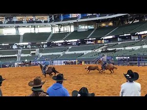 2020 NFR Team Roping Practice in Globe Life Field