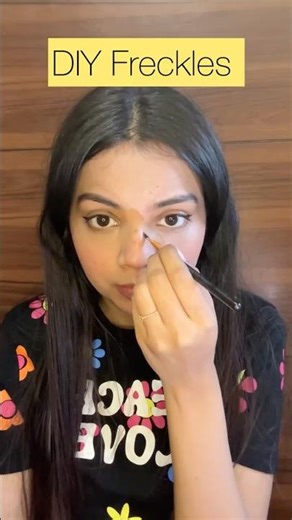 Easy freckle hack! Fake Freckles Tutorial | Mrucha Beauty Freckle Pen | DIY Makeup Hack