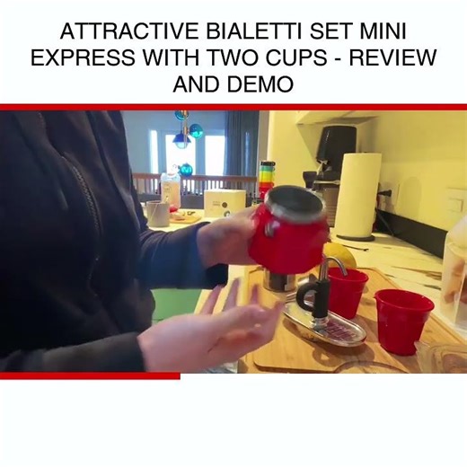 Attractive Bialetti Set Mini Express with two cups - Review and Demo