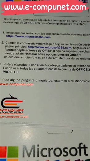 🦾!!PROMOCION RELAMPAGO 2025!! 🤑COMPRA YA… LICENCIA PERMANENTE ORIGINAL OFFICE 365 PLUS PRO. WINDOWS & MAC Compatible 100% SMARTPHONE, PC, LAPTOP, TABLET. 💳📲PAGO ÚNICO $90.000** 🛒💰OBTENGA YA.... USUARIO Y CLAVE 🗝🔑 Microsoft Office 365 PRO PLUS 📌📌SIN PAGOS ANUALES RECURRENTES. 📌📌INSTALACION REMOTA Y ASISTENCIA GRATUITA VIA ANYDESK...📶💲💲 *permiten instalar aplicaciones: Word, Excel, PowerPoint, Outlook, Teams, (básico) y OneNote.💻🖥✅‼Más información Inbox 🤳 #3158876151 https://e-co