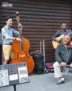 5M views · 54K reactions | These street musicians give a concert without knowing each other nor being able to talk the same language  | ViralAddicted | Facebook