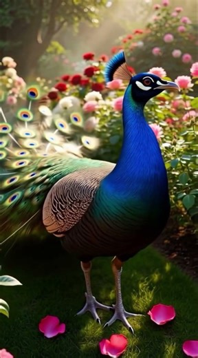 Nature’s Most Royal Bird Display 🦚🌸 | Wings & Heaven