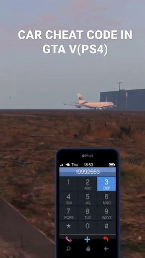 Car cheat code in GTA V (PS4)