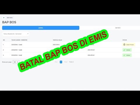 CANCEL BAP PRINTING IN EMIS VIA INSTITUTIONAL ACCOUNT
