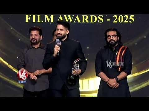 Akkineni Naga Chaitanya Received Best Leading Actor Award | Gaddar Film Awards | TGFA 2026 | V6 ENT