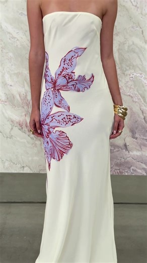 Shop the Amelle Strapless Maxi Dress Online Now