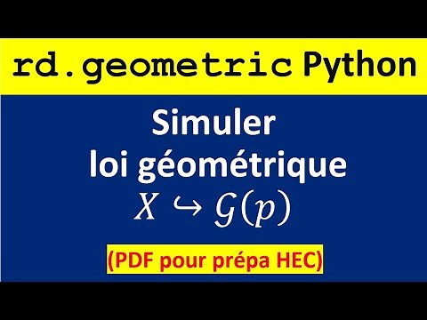 rd.geometric dans Python pour simuler la loi géométrique en prépa HEC