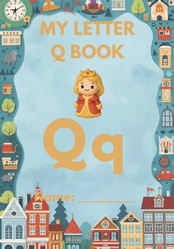 Letter Q Mini Book Printable | Alphabet Mini Book | Preschool Letter of the Week