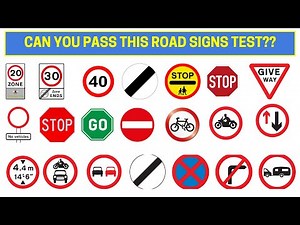 🚦 Road Signs Practice Test | UK Road Signs Test | Traffic Road Signs 🛑