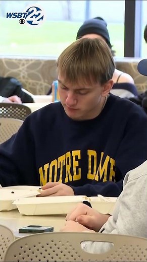 Indiana University South Bend students react to playoff game at Notre Dame