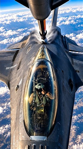 Refueling a $60M F-16 Fighter Jet Over an Undisclosed Location