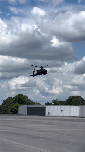 Spotted at # CLTairport 👀 The Guardian, an AH-64E Apache. 📸 Danny Clark | Charlotte Douglas International Airport - CLT