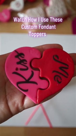 Custom Fondant Toppers for Valentine's Day
