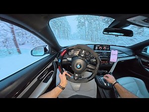 POV NON-STOP DRIFTING A 575HP BMW M4 IN THE SNOW ❄️‼️