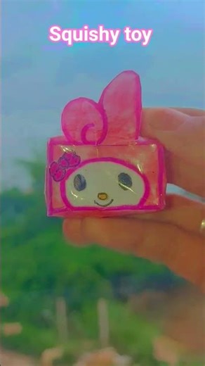 DIY squishy toy my Melody 🎀✨️please subscribe my channel @craft m.a.s.h 🎀 #diy #squishy🎀