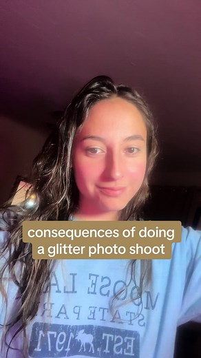 consequences of doing a glitter photo shoot ✨📸 #selfportraits #glitterphotoshoot #glitter #photography #monthlyselfportrait