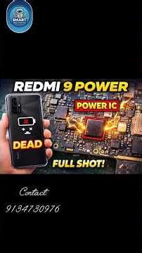 Redmi 9 Power Dead Fix 🔥 Power IC Full Shot Repair#poweric#smartphone#mobiletechnician@ycs-yang