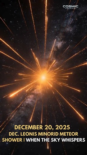 On December 20, 2025, the night sky quietly comes alive as the December Leonis Minorid meteor shower reaches its peak. | Bloom Aura
