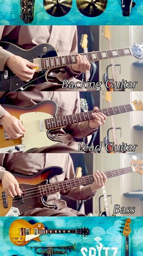 美しい鰭 ひとりで弾いてみた #スピッツ #名探偵コナン #ギター #ベース #弾いてみた #guitarplayer #guitar #guitarcover #bassist #basscover