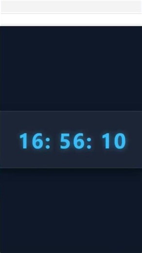 ⏰ Digital Clock using HTML, CSS & JavaScript completed a fully functional Digital Clock project