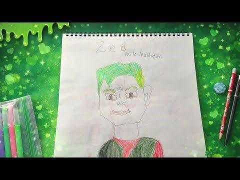 Drawing Zed 🧟‍♂️ | Disney Channel Zombies Fan Art