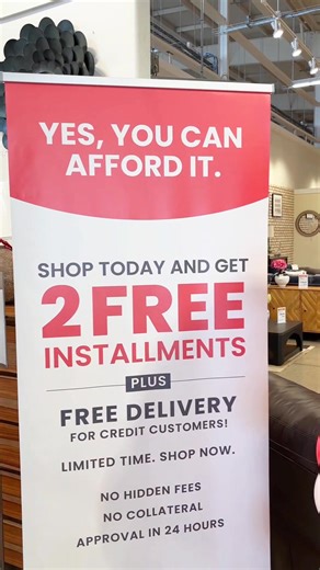 Take a look inside our store 🤩Shop y haya 2 pago Gratis! Visit us now and Get 2 FREE installments with your credit purchase 🏡✨️ yega tienda! | Ashley Furniture HomeStore Aruba