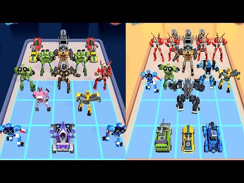 Merge Robot Master Battle, Monster Cars vs Mega Mech Robot, Merge Battle 3D