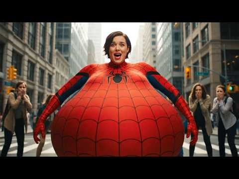 Magic Bug! Female Inflation Transformations into Spider Woman | Watch Me Blow Up!