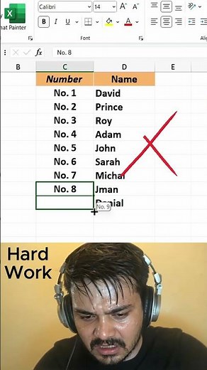 How to do auto numbering in Excel 😱 #excel #office #spreadsheet