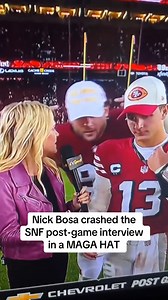 416K views · 3.4K reactions | Nick Bosa could face #NFL punishment for wearing political hat during crashing of postgame interview | Dallas Cowboys on CBS Sports | Facebook