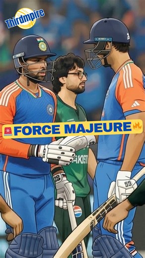 Thirdmpire on Instagram: "IND vs PAK: ICC Ends Match? Shocking Force Majeure Leak! 😱 The high-voltage India vs. Pakistan clash at the T20 World Cup 2026 has officially entered a legal storm. With the match scheduled for February 15th in Colombo, the PCB has invoked the "Force Majeure" clause to boycott the fixture, citing instructions from the Pakistan Government. However, the ICC has now hit back, questioning the legitimacy of this claim. In this video, we break down why the ICC is demanding p