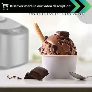 HICON 220V 1.5L Ice Cream Maker - Self Cooling, Automatic Mini Ice Cream Machine for Home Use