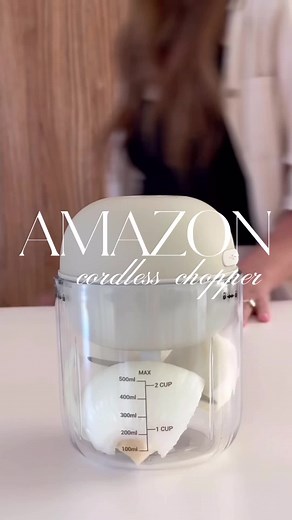 All items are LINKED in my profle🔗 I’m so in love with my new portable cordless mini food processor I found on Amazon! It’s so aesthetic and super powerful! Comes in a bunch of different colors, but my favorite is this neutral desert sand! Choppi Cordless Electric Vegetable Chopper & Mini Food Processor for Dicing, Shredding, Mincing, and Puree, Portable and Rechargeable, 2-Cup, 500 mL, 4000 mAh Battery, Desert Sand