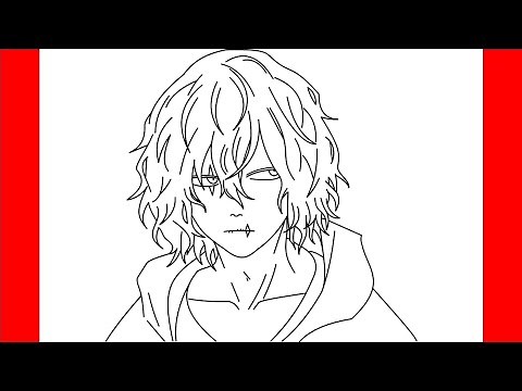 How To Draw Shigaraki Tomura From My Hero Academia - Step By Step Drawing