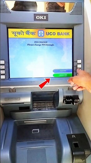 How to change Debit card pin through ATM | card ka pin change kaise karein #money #banking #shorts