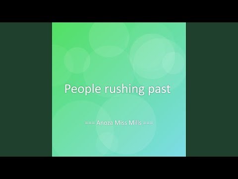 People rushing past