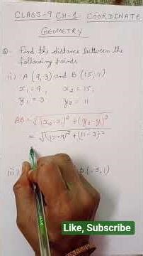 Distance Between Two Points Trick 🔥 | Class 9 Maths | Coordinate Geometry #Shorts