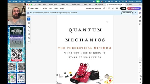 [0.1] Quantum Mechanics Textbooks Compared: Griffiths vs Susskind vs Zettili for STEM Majors